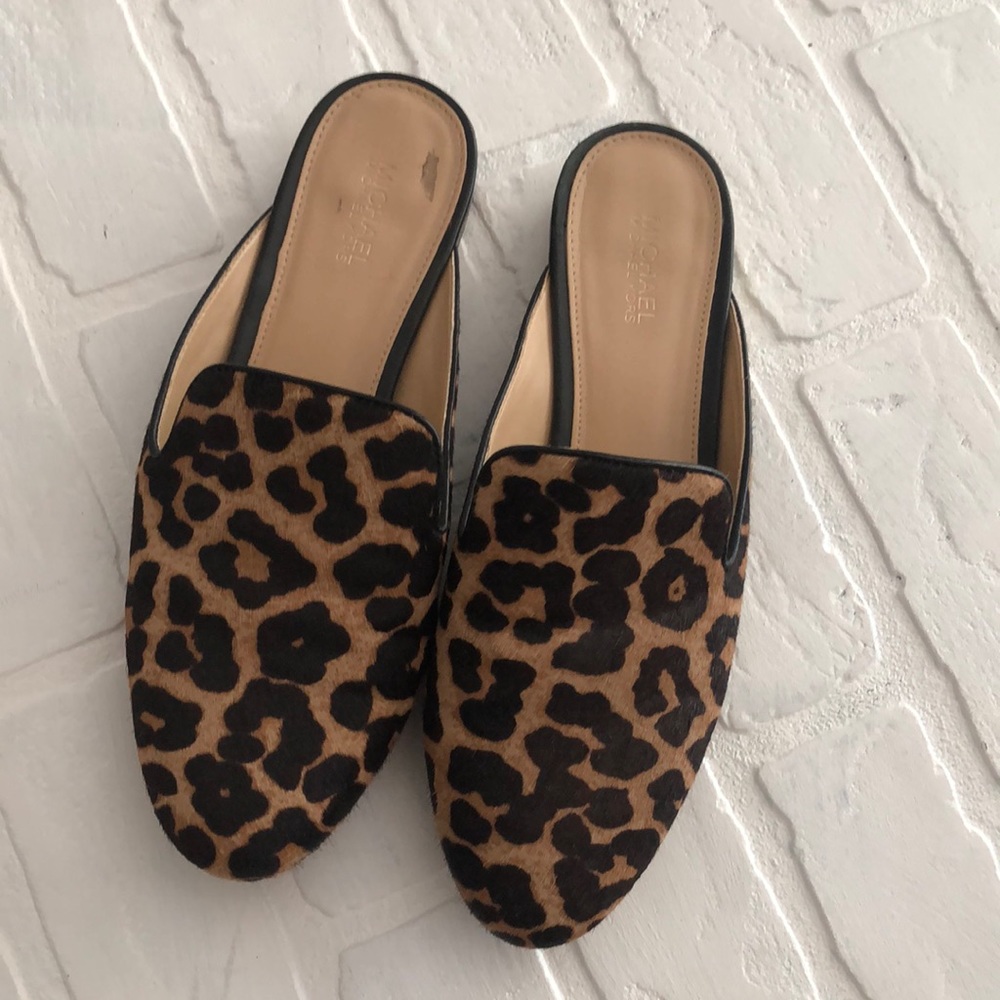 Michael Kors Leopard Mules